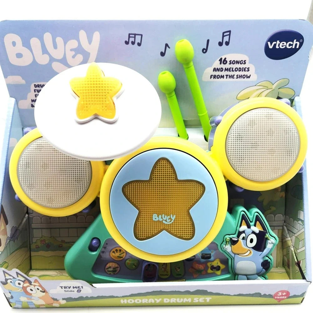 Bluey Drum Set by VTech – Musical Learning Toy‎ for Toddlers Ages 1 to 4